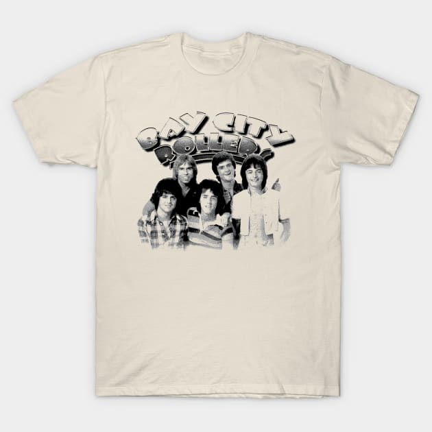 Bay City Rollers(Pop Band) T-Shirt by Parody Merch